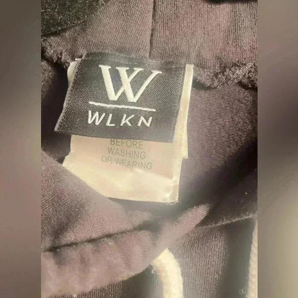 WLKN “the country”  casual oversized trendy cotton black long sleeve hoodie OS - Picture 4 of 5